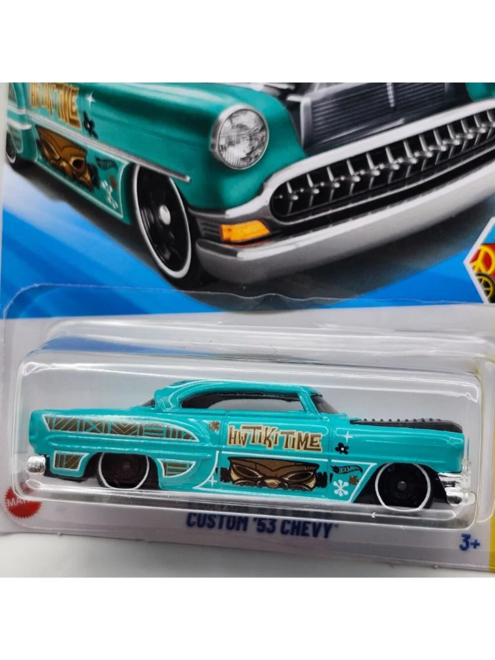 Hot Wheels Custom 53 Chevy Aqua Teal HW Art Cars Tiki Time 2/10 12/250
